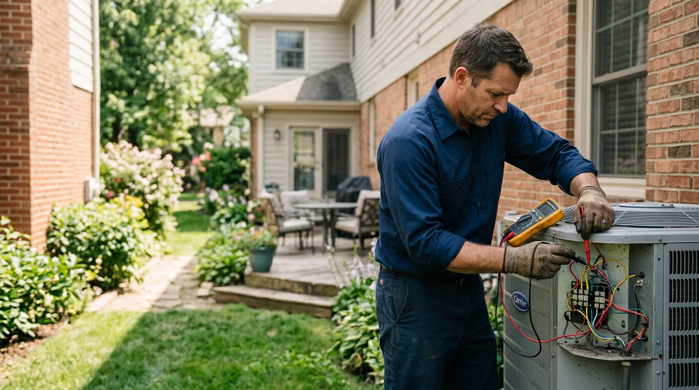HVAC technician working near Bridgewater, VA